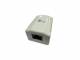 Equip Aufputzdose Cat6 1-Port RJ45 UTP Prem. RAL 9010 ws Polybeutel