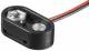 Goobay 11997 Battery clip for 9 V blocks, T-shape (splashproof) -