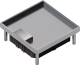 HAGER EKQ060LE15 Stainless steel cassette Q06 LE covering T=15mm