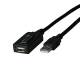 Kabel USB, A(St) => A(Bu), 5,0m, USB2.0, Repeaterkabel, schwarz,