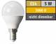 LED-Tropfenlampe McShine, E14, 5W, 380 lm, 3000K, warmweiß