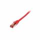 Patch cable RJ45, CAT6 250Mhz, 0.5m red, S-STP(S/FTP),TPE(Superflex), Synergy 21