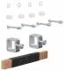 Hager UM05D busbar connector 1pol , universN 20x5/10mm 60mm Abst