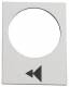 Schneider Electric ZB2BY4903 Schneider Textschild 30x40mm weiß HEBEN od.RECHTS LANGSAM-SCHNELL
