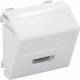 OBO Bettermann 6104817 OBO MTS-HD S SWGR1 Multimediaträger HDMI Buchse mit Schraub 45x45mm schwarzgr