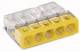 WAGO 2273-205 Verbindungsdosenklemme COMPACT 5-Leiter-kl. 0,5-2,5qmm gelb