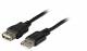 Kabel USB, A(St) => A(Bu), 1,8m, USB2.0, Verlängerung, schwarz, Classic
