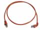 Telegärtner 100008014 TEGA Patchkabel S/FTP Cat.6a (ISO/IEC) 0,5m MP8 FS500 LSZH 1x90° rot
