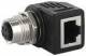 Murrelektronik 7000-99052-0000000 M12 RJ45-Ethernet-Adapter 90° D-cod. 4p
