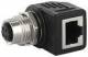 Murrelektronik 7000-99052-0000000 M12 RJ45 Ethernet adapter 90° D-cod. 4p