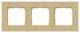 Siemens 5TG11034 DELTA miro Rahmen 3-fach Echtmaterial Holz Holzart buche