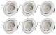 LED Einbauleuchte McShine ''intense'' 5W, 400lm, weiß, 6er-Pack