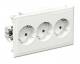 Schneider Electric 5940311 Schneider 3-way socket without label WCD 3-v Type: CYP-PS RAL1013