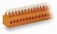 WAGO 235-103 1-Leiter-Klemmenleiste für Leiterplatten 0,5-1,5 qmm orange