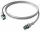 ZVK EasyLan CPP1OAAAAA0010 DualBoot Push Patch Cable Cat.6A shielded gray 1.0m