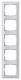 Siemens 5TG25553 DELTA line, aluminum-metallic cream, 5-fol