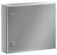 Rittal 1007600 AE Compact enclosure, WHD: 500x500x210 mm, Stainless steel 1.4301, with mounting plate, single-door, with two cam locks