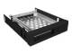 ICY BOX IB-2217StS SATA Mobile Rack for 2.5Inch HDDs SSDs in 3.5Inch Bay Hot-Easy-Swap Aluminium Key Lock black
