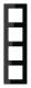 Jung A5584BFSW frame 4 for shatterproof for horizontal and vertical combination.