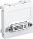 OBO Bettermann 6104730 OBO MTG-DVI S RW1 Multimediaträger DVI Buchse mit Schraub 45x45mm rws 