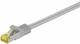 Goobay 91657 RJ45 patch cable S/FTP (PiMF), with CAT 7 raw cable, gray - LSZH halogen-free, copper, RJ45 (CAT 6A) plug