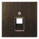 JUNG ME2969-1UAAT cover IAE / UAE, u.Datendose 1x8polig LS Antique Brass