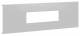 Hager L93467035 Blende AEE 9-fach PVC BR OT 120 lichtgrau