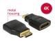 DELOCK HDMI Adapter A -> mini C Bu/St 4K Metallgehäuse