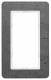 Berker 13096020 frame 1-fold Q.7 large cut-out concrete structured