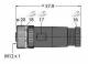 Turck B8181-0 M12 x 1 round connector ready-made coupling straight 6904605