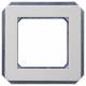 Siemens 5TG13921 5TG1392-1 DELTA style platinum, metallic 2-fold incl. Intermediate frame