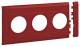 Hager GB100303020 Blende 3fach Steckdose BRH Oberteil 100mm hfr rot