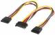 Goobay 95114 Internes PC Stromkabel - SATA Kupplung > 2x SATA Stecker
