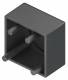 Niedax LED16.016 Endabschlussdeckel 16x16mm Kunstst.t.PP Farbe schwarz