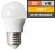 LED drop lamp McShine, E27, 4W, 320lm, 160°, 3000K, warm white, Ø45x78mm