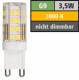 LED-Stiftsockellampe McShine, G9, 3,5W, 300lm, 3000K, warmweiß