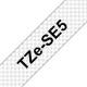 Brother TZESE5 Spezialband TZe-SE5 Sicherheit Schwarz auf Weiß 24mm x 8m