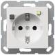 Gira 267703 267 703 FI-protection socket 30mA KS, System 55 pure white