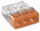 WAGO 2273-203 Verbindungsdosenklemme COMPACT 3-Leiter-kl. 0,5-2,5qmm orange