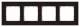 Siemens 5TG1104-0 DELTA miro Rahmen 4-fach Echtmaterial Holz Holzart wenge