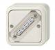 RCS Audio-Systems PWS-300 B ›VARES-3000‹ Bus connection socket, 25-pin for flush mounting