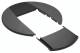 Hager DAC809011 rosette DA200 one-way, graphite black