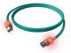 ZVK EasyLan copper patch cable Cat6A LED Cat 6A shielded turquoise 10.0m CS1OTADAD0100