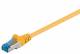 Goobay 95601 CAT 6a Patchkabel, S/FTP (PiMF), Gelb - LSZH halogenfrei, Kupfer