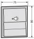 Erwin Renz 97-9-85274.9016 Renz Tastenmodul weiß 75x80 mit 1Licht-/1Klingeltaster