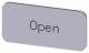 Siemens 3SU19000AC810DW0 label 12.5x27mm silver Open