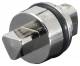 Rittal 2462000 SZ Lock insert, version A, Die-cast zinc, 7 mm triangular, L: 27 mm
