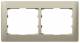 Legrand 771402 LEG frame 2-fold horizontal Galea titanium