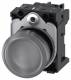 Siemens 3SU11026AA701AA0 indicator light 22mm round clear lens smooth AC/DC 24V
