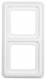 Berker 132909 framework polar white 2-fold, 1329 09 WP FM IP44 with gasket